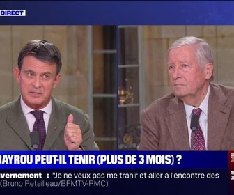 Replay Face à Duhamel: Manuel Valls - François Bayrou peut-il tenir plus de trois mois ? - 18/12