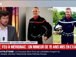 Replay BFM Première - INFO BFMTV. Un mineur mis en examen après l'incendie de Mérignac qui avait coûté la vie à deux pompiers