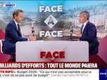 Replay Face à Face - Budget: Gérald Darmanin propose de ne pas geler éventuellement le barème pour ceux qui sont à l'entrée de l'impôt sur le revenu