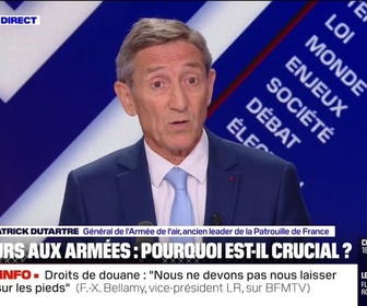 Replay BFM Politique - Patrick Dutartre (général de l'armée de l'air): Nous avons désossé nos armées