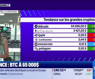 Replay BFM Crypto, la Chronique - BFM Crypto: Tendance, BTC à 65 000 dollars - 18/07