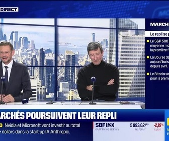 Replay BFM Bourse - Le Club : Les journées de pluie s'enchaînent en bourse, et alors ? - 18/11