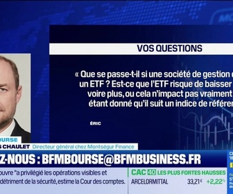 Replay BFM Bourse - Culture Bourse : Que se passe-t-il si une société de gestion dissout un ETF ? L'ETF risque de baisser de 10% voire plus, ou cela n'impact pas vraiment l'ETF étant donné qu'il suit un indice de référence ? par Antoine Larigaudrie - 06/11