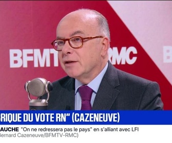 Replay Face à Face - La France insoumise est une machine à fabriquer du vote RN, affirme Bernard Cazeneuve