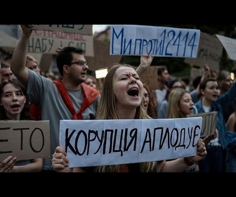 Replay En images, une rare manifestation anti-gouvernementale en Ukraine en temps de guerre