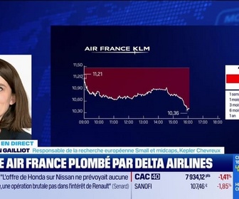 Replay BFM Bourse - Le titre Air France plombé par Delta Airlaine - 11/03