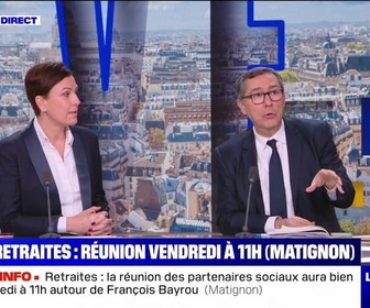 Replay Le Live BFM - Retraites : réunion vendredi à 11h (Matignon) - 15/01