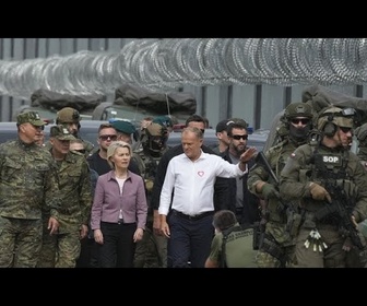 Replay Tusk et von der Leyen à la frontière en dépit des Biélorusses avec des fusils