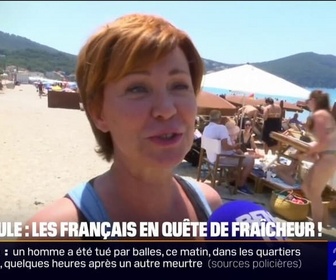 Replay 20H BFM - Canicule: On est complets sur toute la semaine, se réjouit une plagiste à Saint-Cyr-sur-Mer