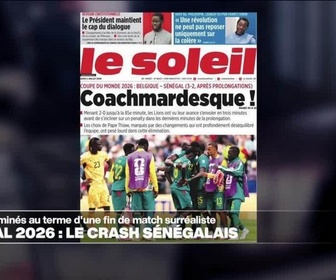 Replay Journal de l'Afrique - Mondial 2026 : renversé par la Belgique malgré deux buts d'avance, le Sénégal ne verra pas les 8e