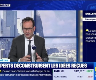 Replay BFM Bourse - Bullshitomètre : Le secteur des boissons alcoolisées ne présente pas d'intérêt boursier - FAUX répond Bertrand Puiffe - 29/01