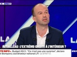 Replay BFM Politique - Manuel Bompard (LFI) qualifie le ministre de l'Intérieur, Bruno Retailleau, de personnage dangereux