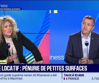 Replay Good Morning Business - Le Grand entretien : Marché locatif, pénurie de petites surfaces - 10/07