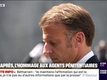 Replay 20H BFM - Emmanuel Macron rend hommage aux deux agents pénitentiaires tués lors de l'évasion de Mohamed Amra