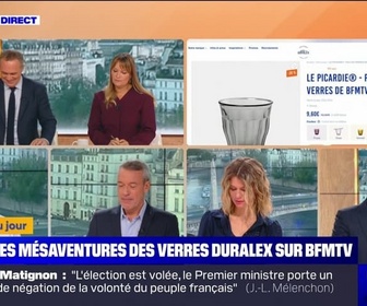 Replay L'image du jour : Les mésaventures des verres Duralex sur BFMTV - 06/09