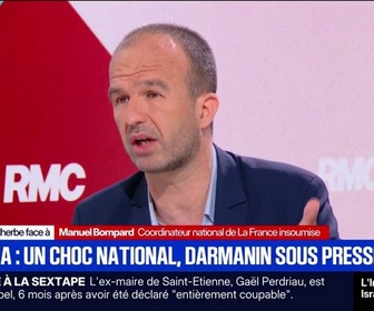 Replay Face à Face - Affaire Lyhanna: Manuel Bompard accuse Gérald Darmanin de chercher à s'exonérer de sa propre responsabilité