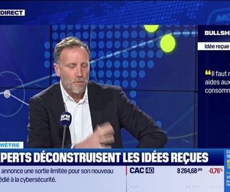 Replay BFM Bourse - Bullshitomètre : Il faut multiplier les aides aux consommateurs - FAUX répond Jean-François Robin - 15/04