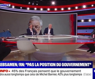 Replay BFM Story - Story 2 : Propos de Rebsamen sur le RN, pas la position du gouvernement - 15/01