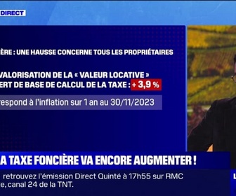 Replay La chronique éco - La taxe foncière augmente d'au moins 3,9% dans toutes les villes en raison de l'inflation