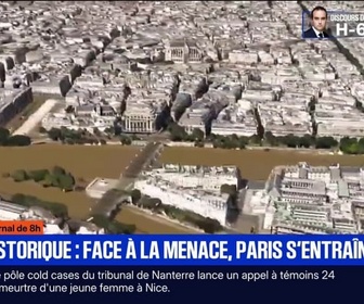 Replay BFM Première - À Paris, un exercice de crise pour simuler une crue de la Seine