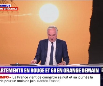 Replay BFM Story - Édition spéciale - Canicule : 16 départements en vigilance rouge demain - 30/06