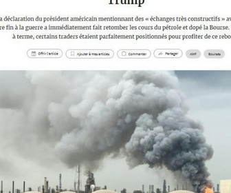 Replay Dans la presse - Guerre au Moyen-Orient : Make le délit d'initié great again ?
