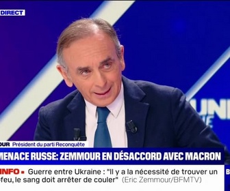 Replay BFM Politique - Je ne suis pas contre: Éric Zemmour n'est pas opposé à un parapluie nucléaire français pour des pays européens