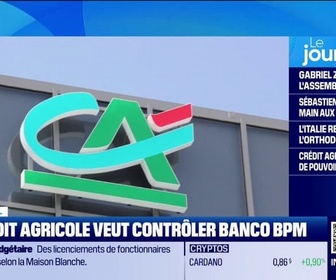 Replay Good Morning Business - Le Crédit Agricole veut contrôler Banco BPM