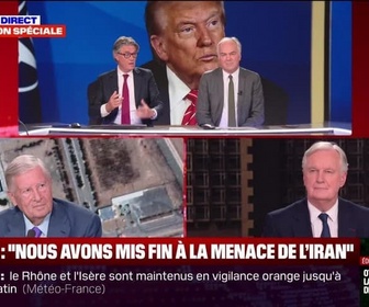 Replay BFM Story - Face à Duhamel : Michel Barnier - Donald Trump, patron du monde libre ? - 25/06