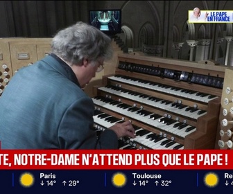 Replay BFM Première - À la rencontre de Thierry Escaich, organiste qui jouera devant le pape à Notre-Dame de Paris
