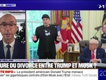Replay 20H BFM - Il est juste devenu fou: Donald Trump assure être celui qui a demandé à l'homme d'affaires Elon Musk de partir de l'administration américaine.