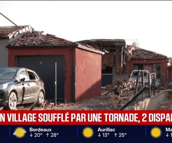 Replay BFM Première - Des images de dévastation après le passage de la tornade dans l'Aude