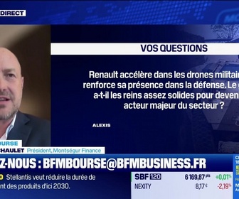 Replay BFM Bourse - Culture Bourse : Renault accélère dans les drones militaires et renforce sa présence dans la défense. Renault a-t-il les reins assez solides pour devenir un acteur majeur du secteur ?, par Gwendal Daubresse-Chasl