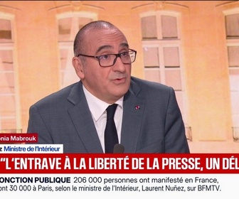 Replay 100% Mabrouk - L'entrave à la liberté de la presse est un délit, rappelle Laurent Nuñez, ministre de l'Intérieur