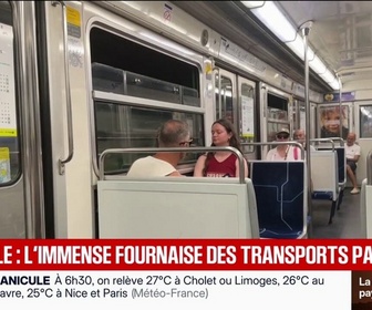 Replay BFM Première - Canicule: lignes sans climatisation, trains supprimés… L'immense fournaise des transports parisiens