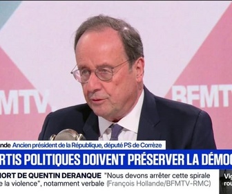 Replay Face à Face - Le rôle des partis politiques c'est d'assurer que la démocratie va être préservée, rappelle François Hollande