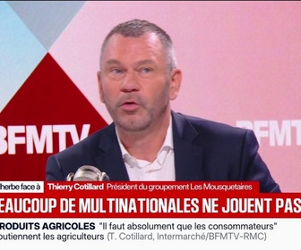 Replay Face à Face - Les aides carburants doivent être absolument reconduites, souligne Thierry Cotillard, président du groupement Les Mousquetaires