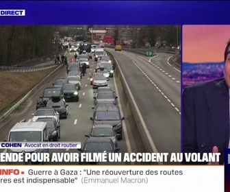 Replay 20H BFM - 109 automobilistes ont reçu une amende pour avoir filmé un accident de camion sur l'A9
