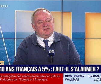 Replay Good Morning Business - Emmanuel Lechypre face à Jean-Marc Daniel : Taux à 10 ans français à 5%, faut-il s'alarmer ? - 22/10