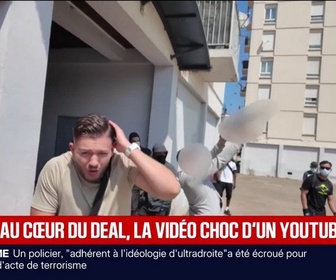 Replay BFM Première - Tirs de kalachnikov, stupéfiants...La vidéo choc d'un youtubeur au cœur d'un point de deal dans le Rhône