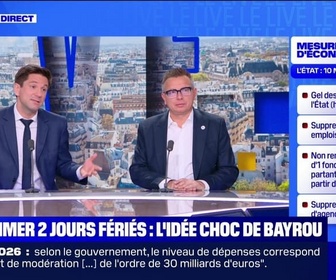 Replay Parlons info ! - Supprimer 2 jours fériés : l'idée choc de Bayrou - 16/07