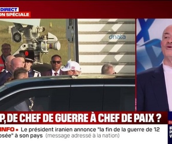 Replay 20H BFM - Fin de la guerre entre Israël et l'Iran: pour Alain Bauer, professeur de criminologie, Donald Trump est l'unique vainqueur évident