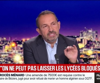 Replay BFM Grand Soir - Chenu : On ne peut pas laisser les lycées bloqués - 30/09