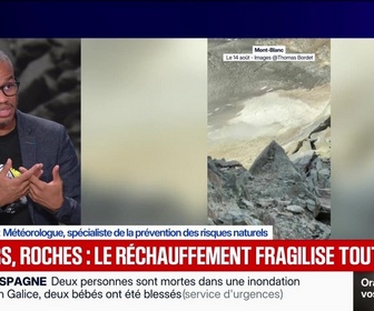 Replay BFM Grand Soir - Glaciers, roches : le réchauffement fragilise tout - 15/08