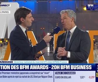 Replay BFM Awards - 2025, on l'aborde, chez nous avec une certaine confiance, mais aussi une interrogation, parce qu'il va falloir être proche du marché et de nos clients pour les accompagner, explique Georges Maregiano, directeur national du marché ETI de KPMG