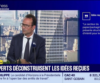 Replay BFM Bourse - Mythomètre : Le secteur du papier/packaging/forêt ne présente structurellement pas d'intérêt pour les investisseurs. FAUX répond Bertrand Puiffe - 27/08