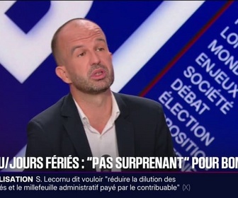 Replay BFM Politique - Non-suppression des jours fériés: Manuel Bompard y voit une décision symbolique
