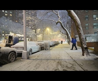 Replay Une violente tempête de neige s'abat sur la côte Est des États-Unis, la ville de New York paralysée