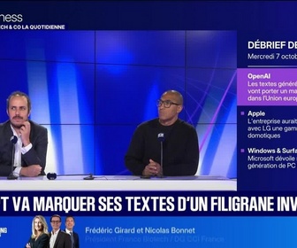 Replay Tech & Co, la quotidienne - ChatGPT va marquer ses textes d'un filigrane invisible - 07/10