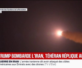 Replay BFM Première - Guerre au Moyen-Orient: les États-Unis mènent des frappes sur l'Iran pour la première fois depuis un mois, Téhéran réplique